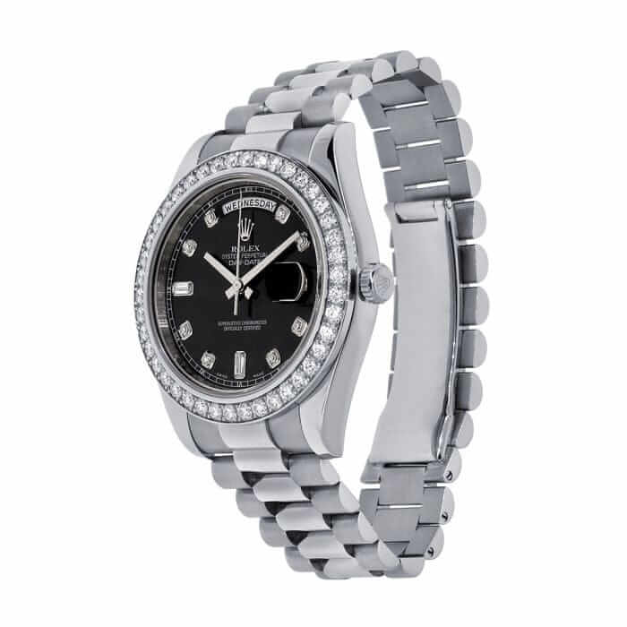 Rolex Day-Date White Diamond Replica - Image 2