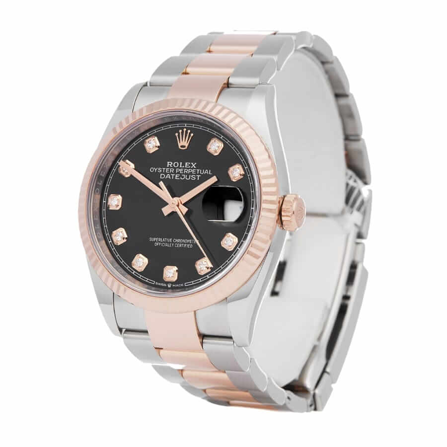 Rolex Datejust 126231 Black With Diamond Dial Replica - Image 2