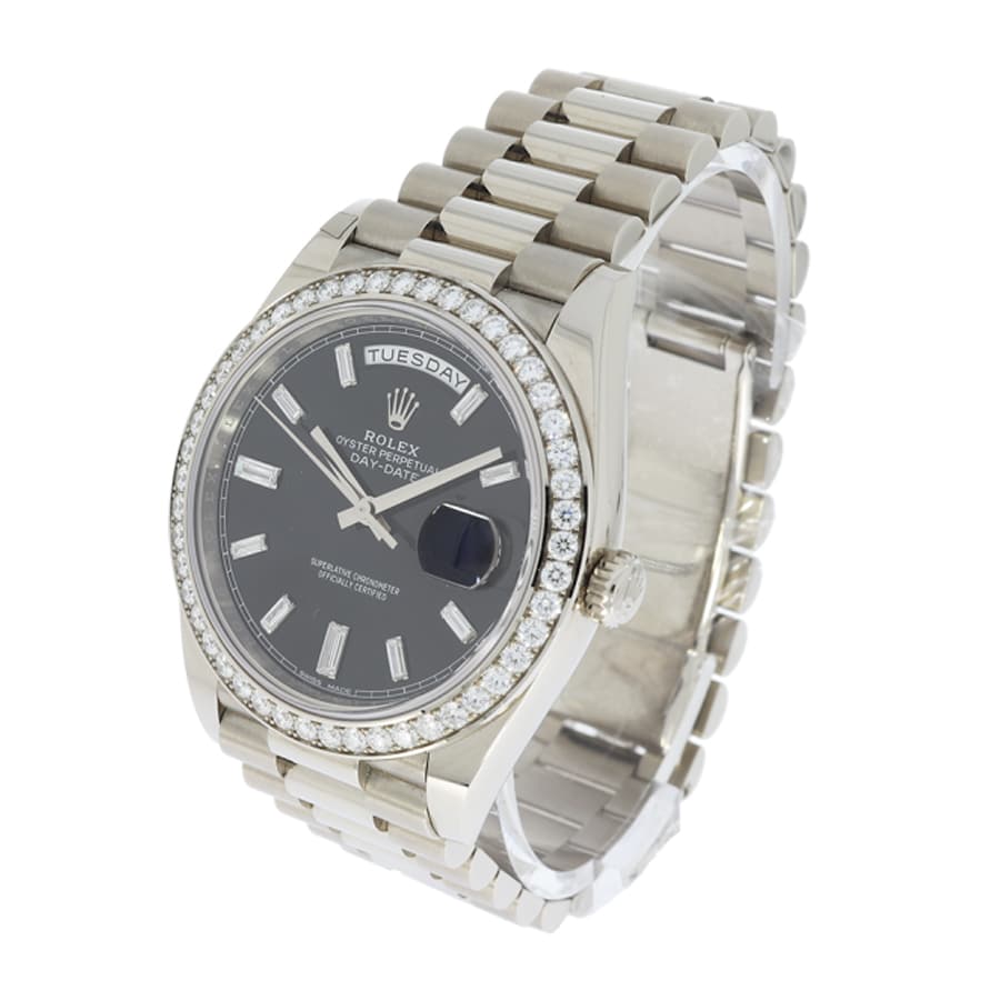 Rolex DayDate Black Diamond Replica - Image 2