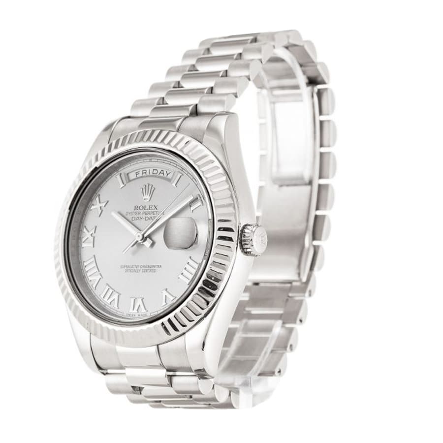 Rolex Day-Date 218239-0041 V6 White Roman Dial Replica - Image 2