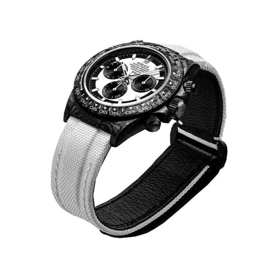 Rolex Daytona Carbon Cosmograph Cream Dial 4130CR Replica - Image 3
